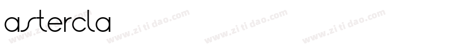 Astercla字体转换