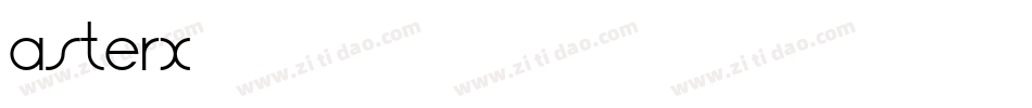 Asterx字体转换
