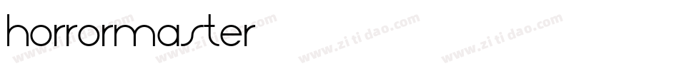 Horrormaster字体转换