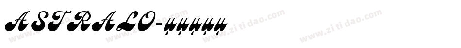 ASTRALO字体转换