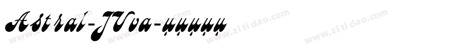 Astral-JVva字体转换