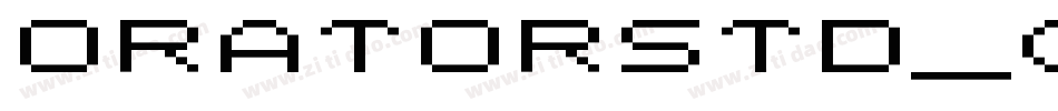 OratorStd_0字体转换
