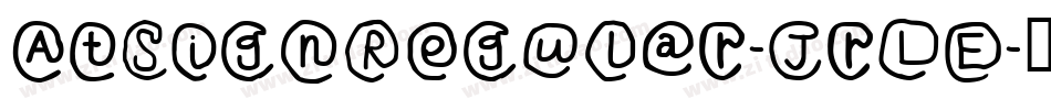 AtSignRegular-JrLE字体转换