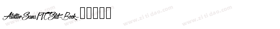 AtelierSansITCStd-Book字体转换