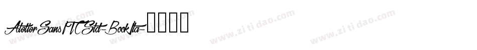AtelierSansITCStd-BookIta字体转换
