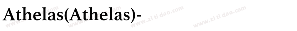Athelas(Athelas)字体转换