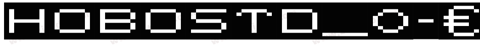 HoboStd_0字体转换