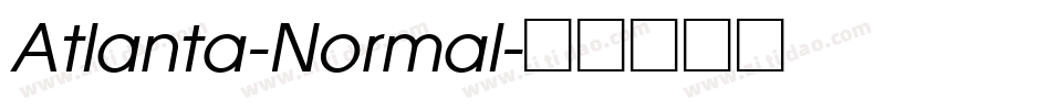 Atlanta-Normal字体转换