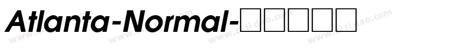 Atlanta-Normal字体转换