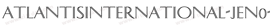 AtlantisInternational-jen0字体转换