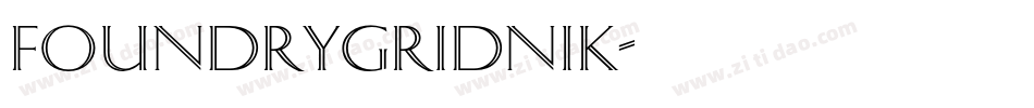 foundrygridnik字体转换