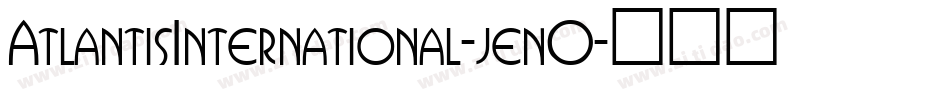 AtlantisInternational-jen0字体转换