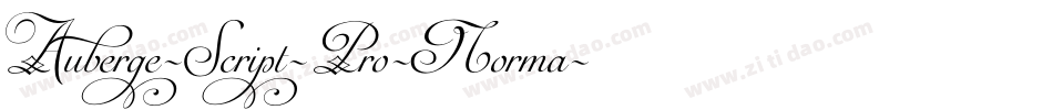 Auberge-Script-Pro-Norma字体转换