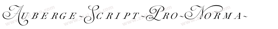 Auberge-Script-Pro-Norma字体转换