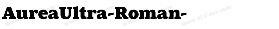 AureaUltra-Roman字体转换