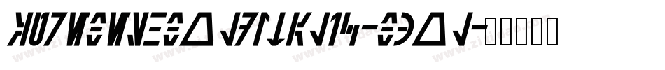 AurebeshBoldItalic-B3Ol字体转换