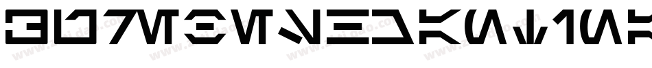 AurebeshCantinaBoldItalic-xllj字体转换