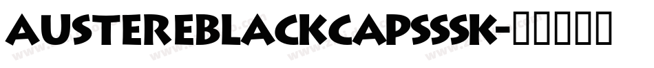 AustereBlackCapsSSK字体转换