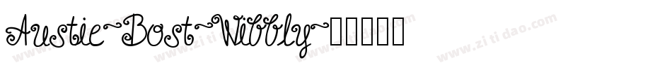 Austie-Bost-Wibbly字体转换