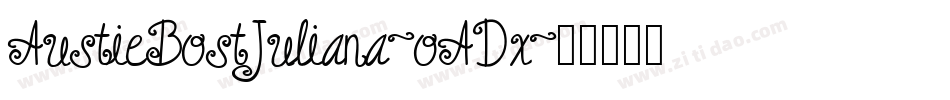 AustieBostJuliana-oADx字体转换
