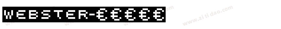 webster字体转换