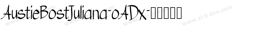 AustieBostJuliana-oADx字体转换