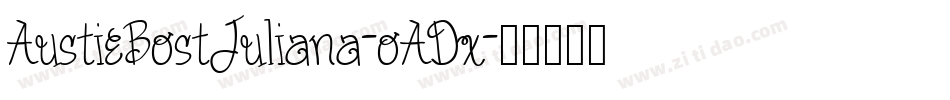 AustieBostJuliana-oADx字体转换