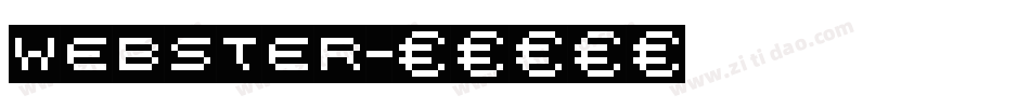 webster字体转换