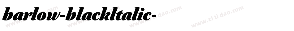 barlow-blackltalic字体转换 barlow-blackltalic字体转换