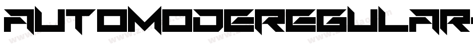 AutoModeRegular-4VLp字体转换