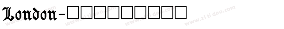 London字体转换