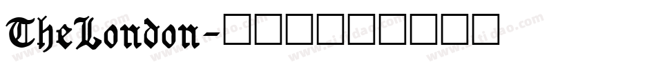 TheLondon字体转换