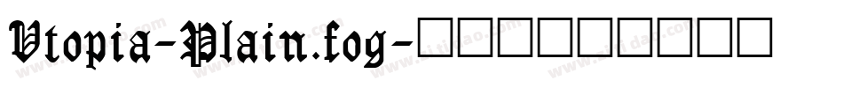 Vtopia-Plain.fog字体转换