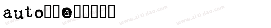 auto字库字体转换