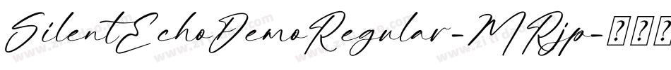SilentEchoDemoRegular-MRjp字体转换 SilentEchoDemoRegular-MRjp字体转换