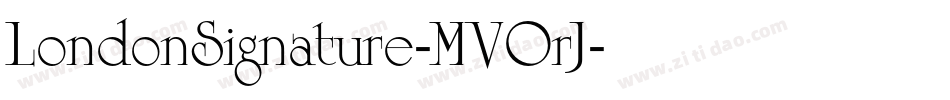 LondonSignature-MVOrJ字体转换