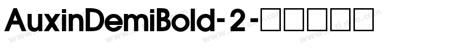AuxinDemiBold-2字体转换