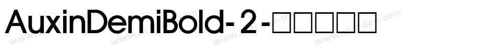 AuxinDemiBold-2字体转换