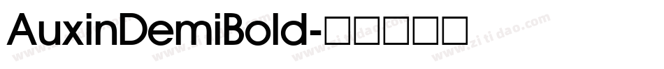 AuxinDemiBold字体转换