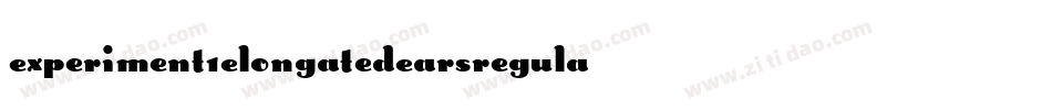 Experiment1ElongatedEarsRegular-eoAl字体转换