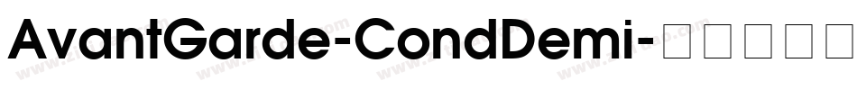 AvantGarde-CondDemi字体转换