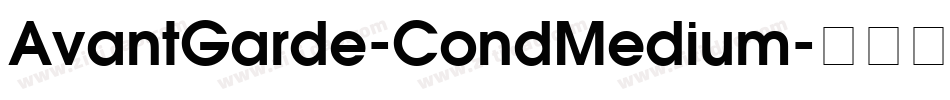 AvantGarde-CondMedium字体转换