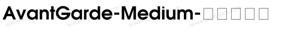 AvantGarde-Medium字体转换