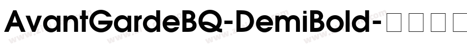 AvantGardeBQ-DemiBold字体转换