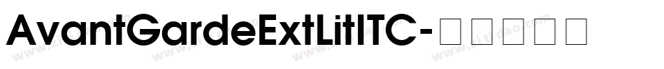 AvantGardeExtLitITC字体转换
