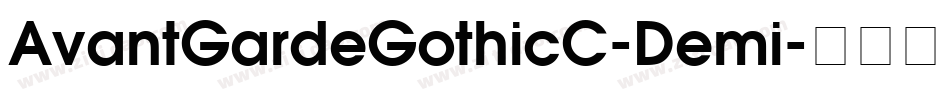 AvantGardeGothicC-Demi字体转换