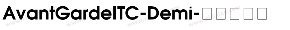 AvantGardeITC-Demi字体转换