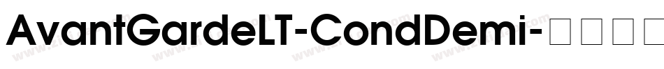 AvantGardeLT-CondDemi字体转换