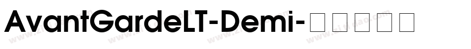 AvantGardeLT-Demi字体转换