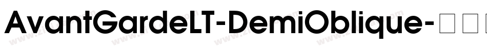 AvantGardeLT-DemiOblique字体转换